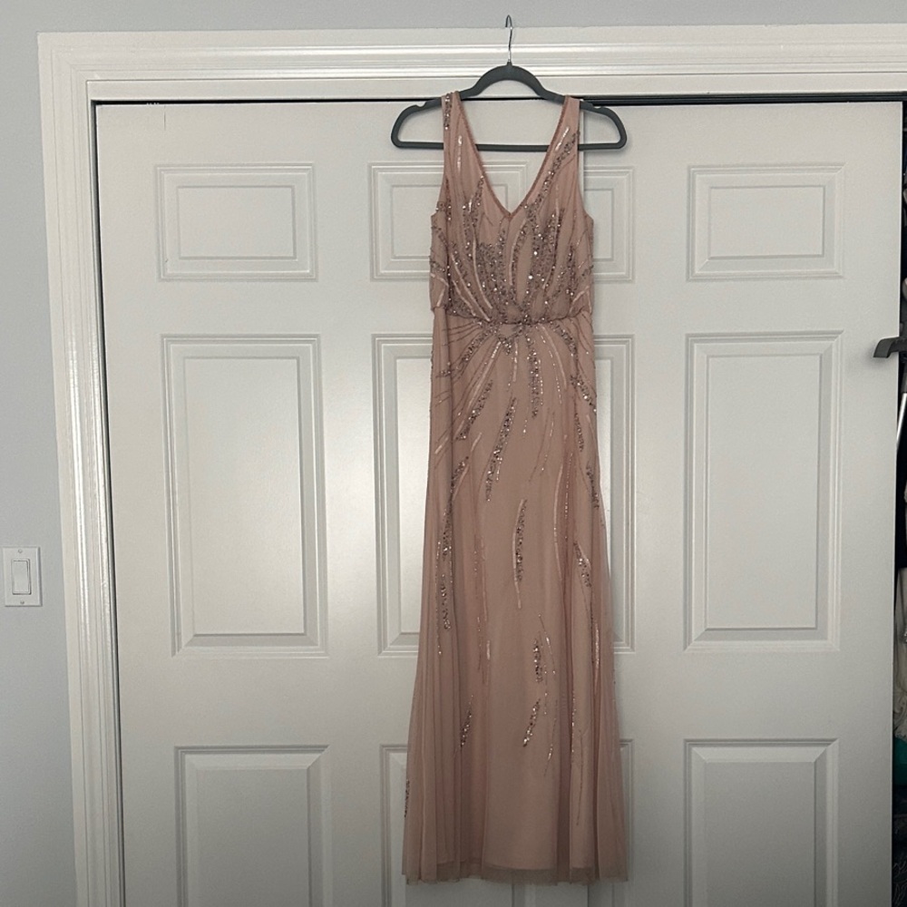 Elegant Blush Pink Evening Gown